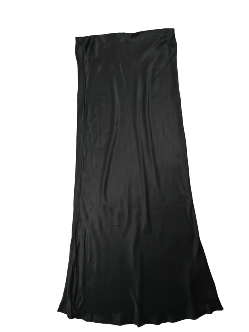 Dear Emilia Literally Me Satin Maxi Skirt in Black